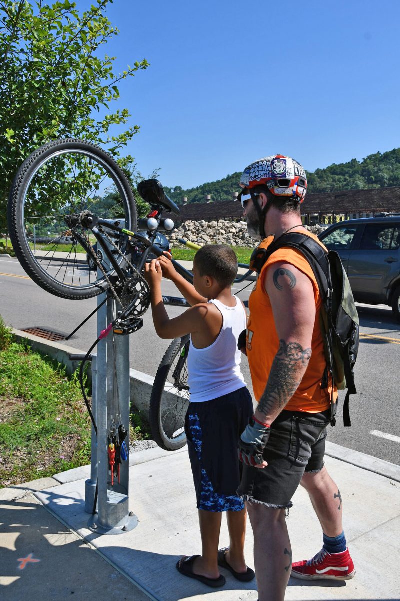 Bicycle feature Hazelwood Green sustainable development