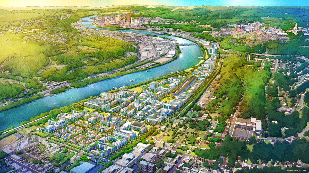 Hazelwood Green site plan pittsburgh